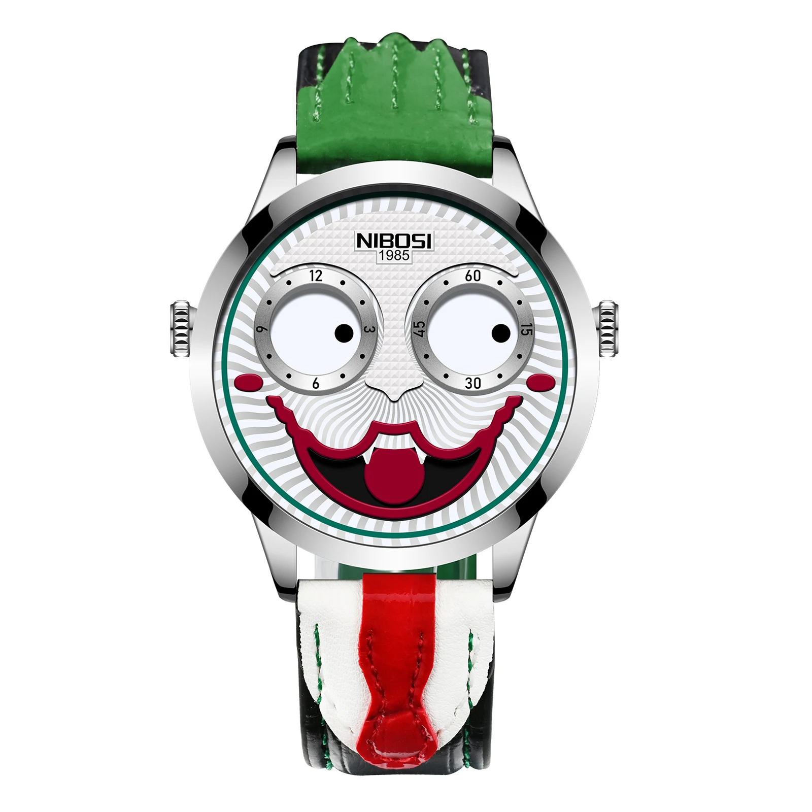 NIBOSI 2506 special guangdong man quartz watch activity Genuine Leather Strap water proof auto date character Casual watch kit