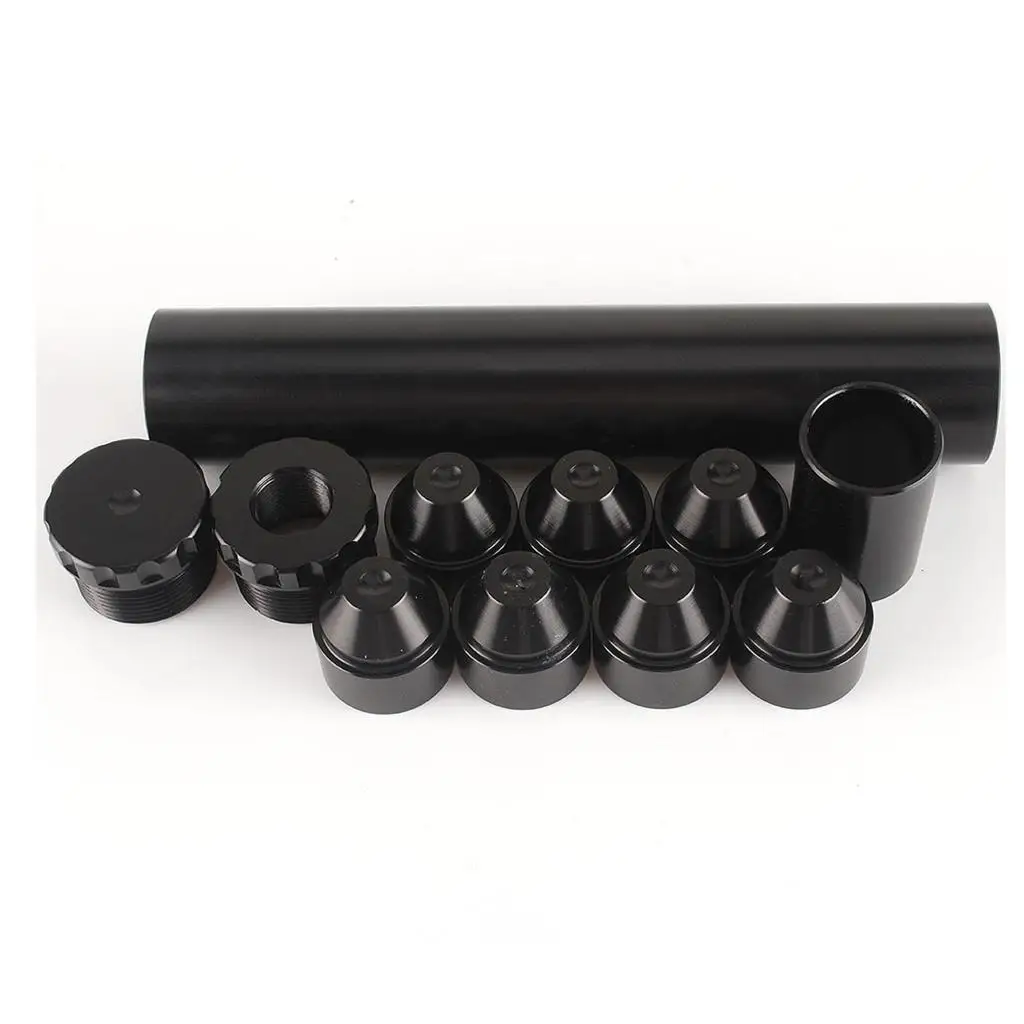 1 Set Aluminum 5/8'-24 Automotive Fuel Oil Filter Car Fuel Filter Black