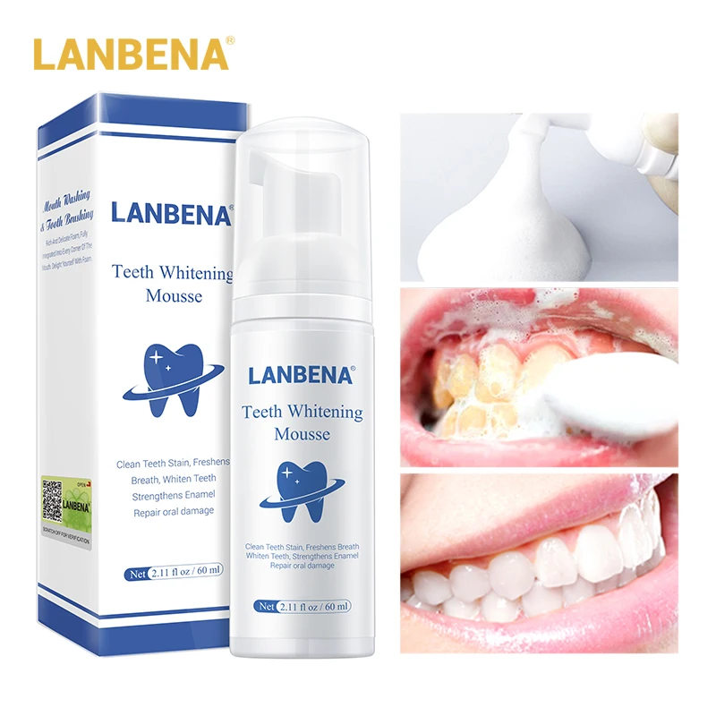  Зубная паста LANBENA для отбеливания зубов зубная гигиены полости рта удаление пятен зубной налет инструмент чистки новая