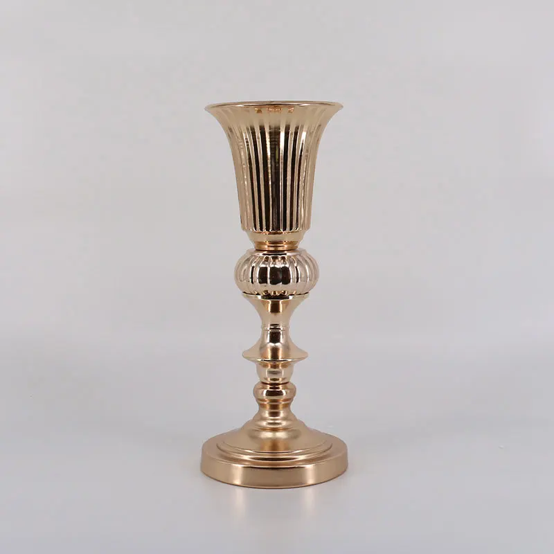 Золотые Свадебные Поставки Цветочная ваза 40/50 см дорожный свинцовый Декор реквизит подсвечники вечерние поставки