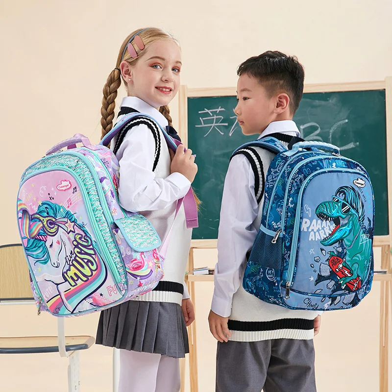 2023 boy girl backpack big dinosaur backpacks boy student school bag large capacity hot sale girls school bags in unicorn design