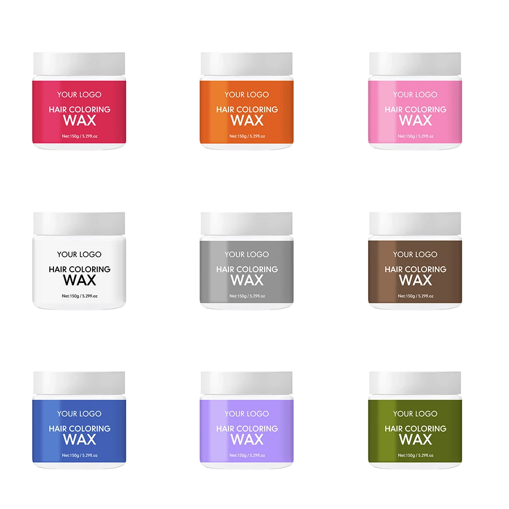 Private label fast effect organic natural vitamin E long lasting hair coloring wax healthy bulk hair dye color