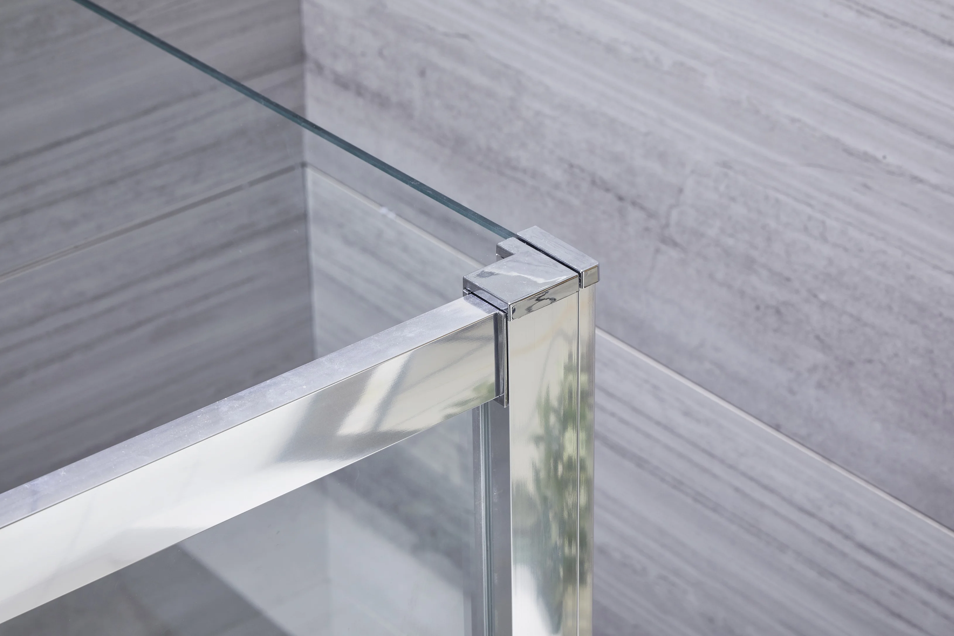 Custom aluminium alloy shower door 2 door 6mm sliding shower rooms tempered glass bathroom shower enclosure