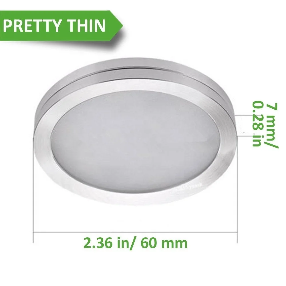 
New model downlight kit white led puck light with remote control 3w recessed mini led cabinet light for kitchen 