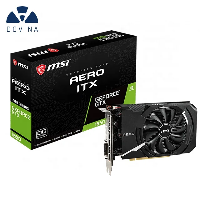 Новый бренд GTX 1650 AERO ITX 4G OC, видеокарта в наличии, игровая видеокарта