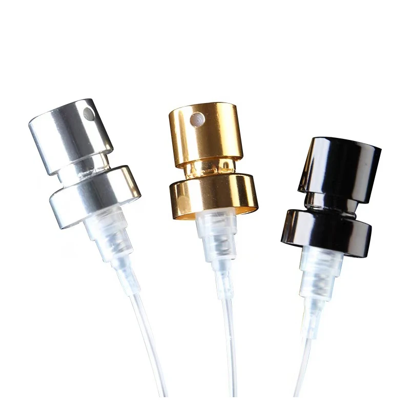 Hot Wholesale Alumina Bayonet Perfume Spray Pump 13MM 15MM 20MM Metal Golden Silver Fine Mist Sprayer For Glass Perfume Bottles