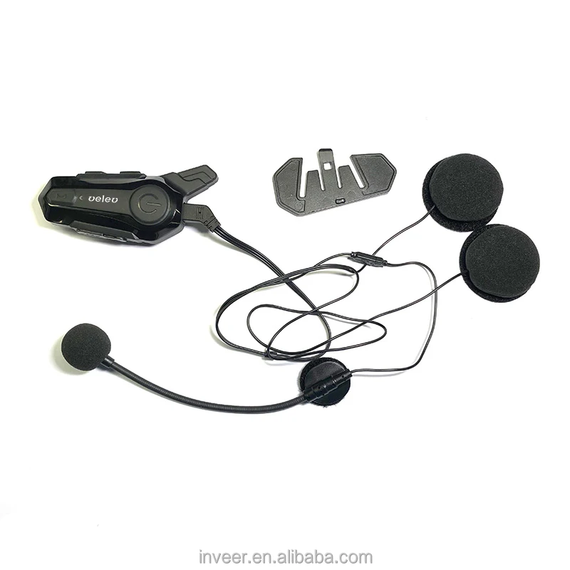 inveer IPX6 Water-proof rugged design Duplex  Blue tooth  intercom Headset for helmet model E1