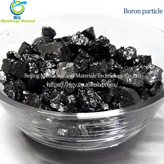 Pure boron 99% crystal boron grain boron block manufacturers have a large number of spot products with high quality  low price
