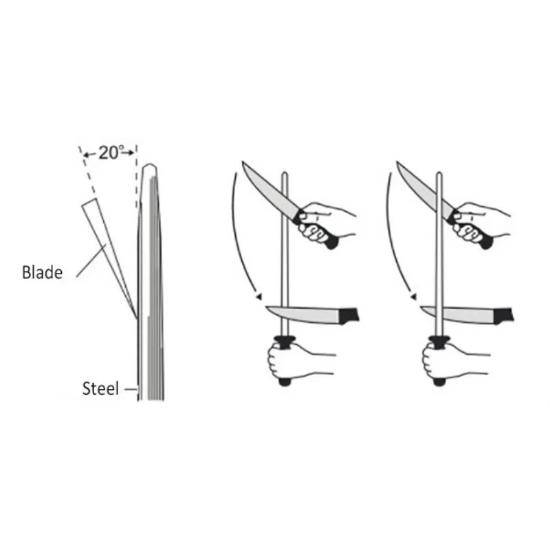 TAIDEA Professional  Sharpening Steel 38cm  Knife Sharpener For Kitchen Accessories TG0843