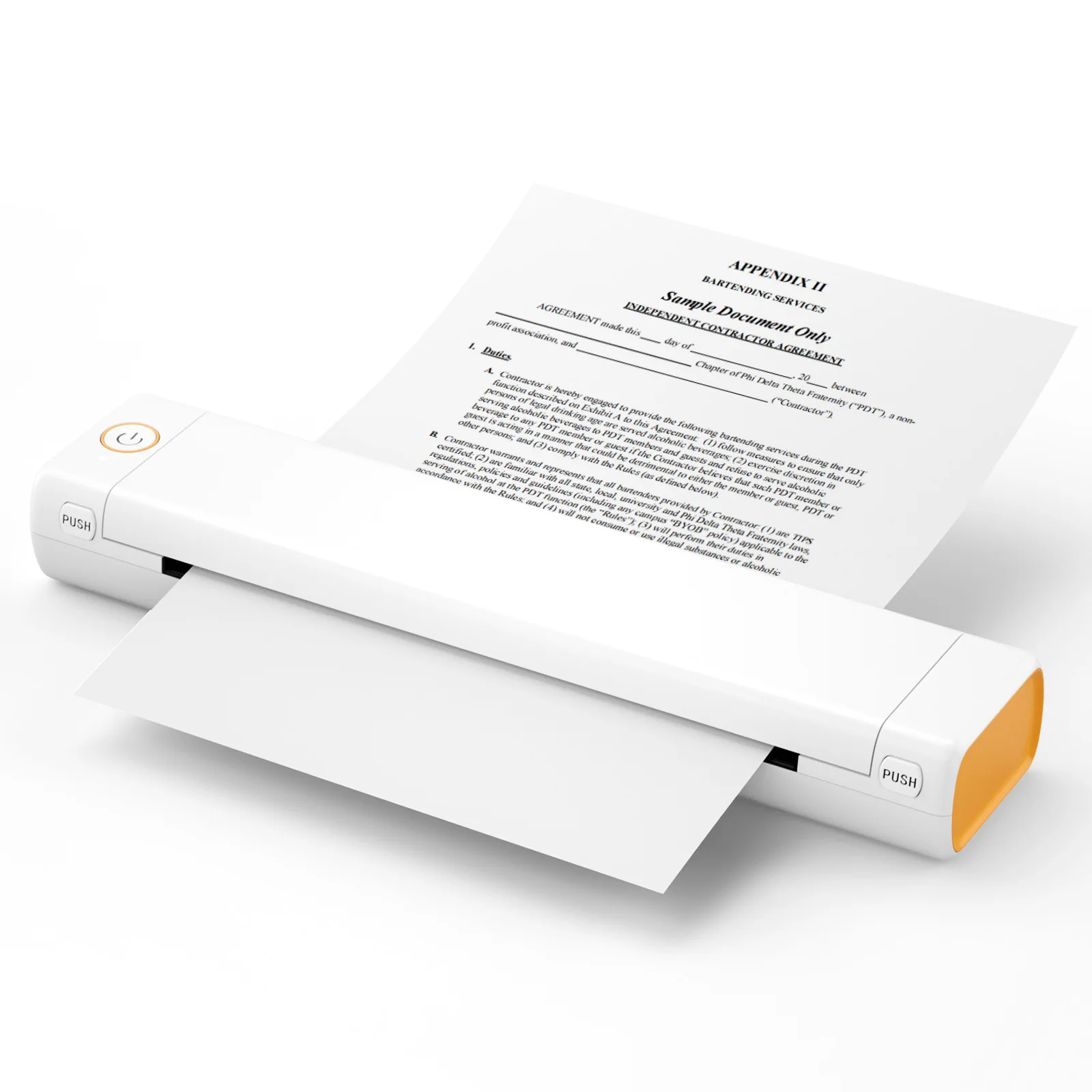 M08F Mobile Office Printing A4 Thermal Paper Printer 203DPI Wireless Inkless Transfer Portable Mini Travel Printer