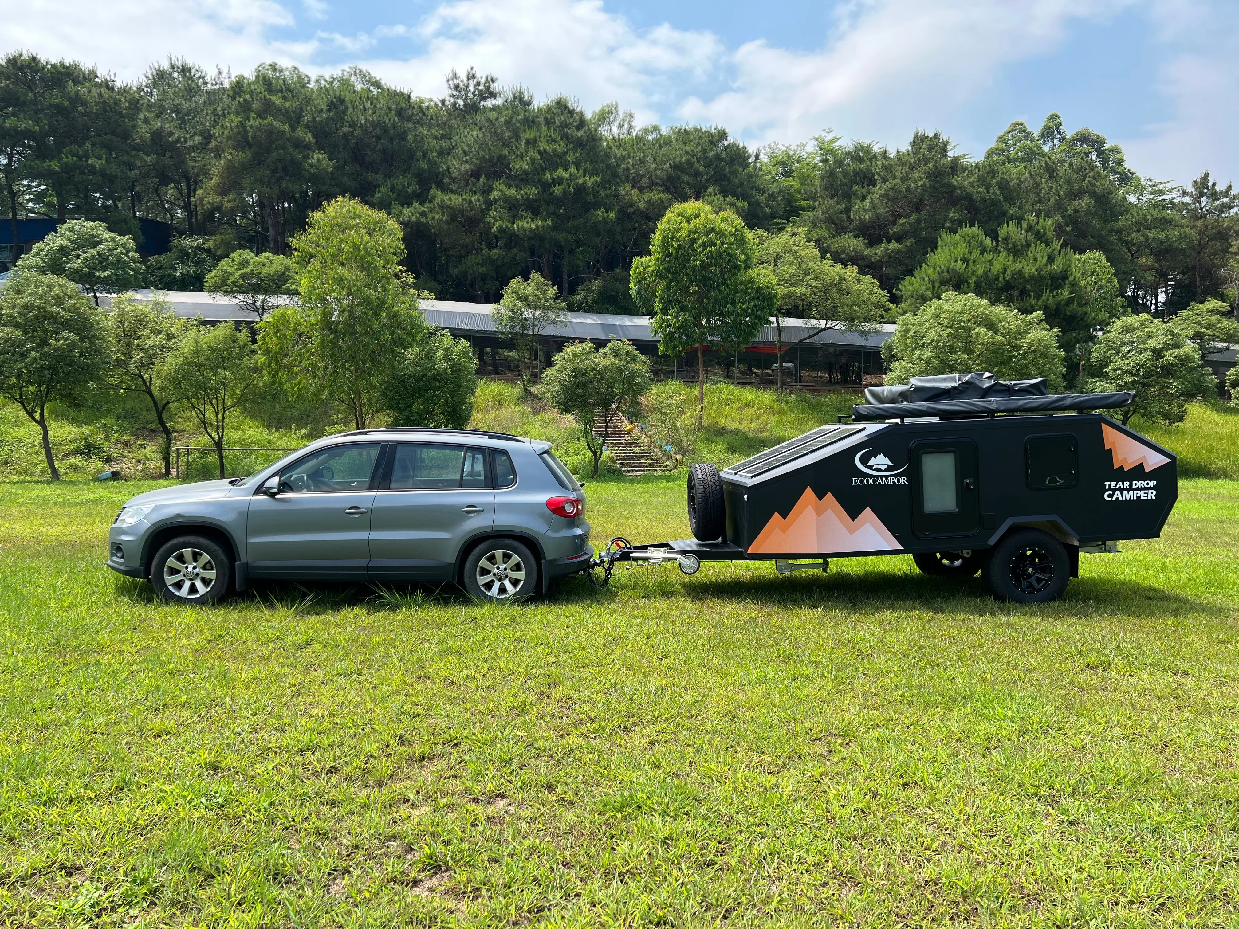 Ecocampor off road mini camping atv utility trailer motorhomes caravans rv with kitchen