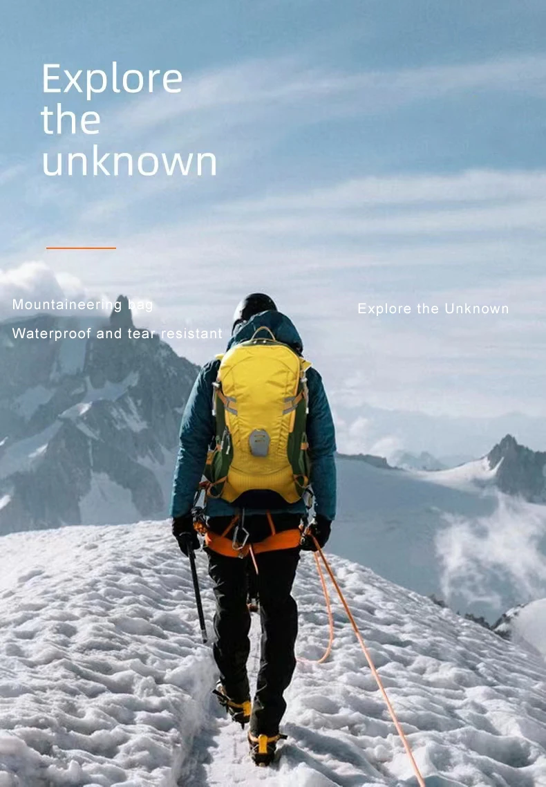 40L Outdoor Adventures Mountaineering Hiking Cycling Travel Multi Functional Large Capacity Waterproof Sport Hydration Backpack