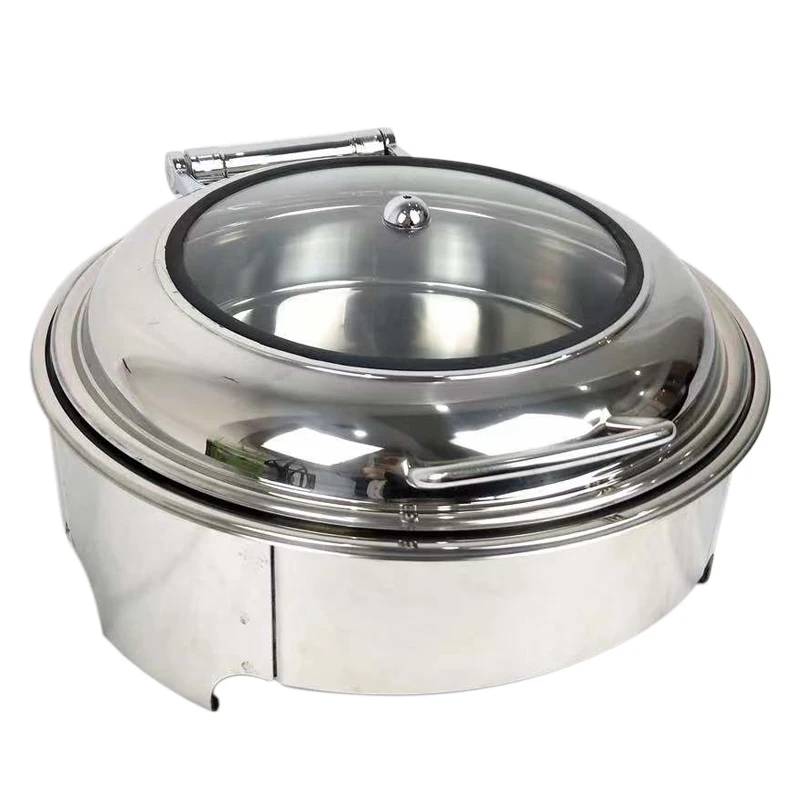 Prometheus High Quality Stainless Steel Round Buffet Buffet Set Chafing Dish Commercial Chafing Dish