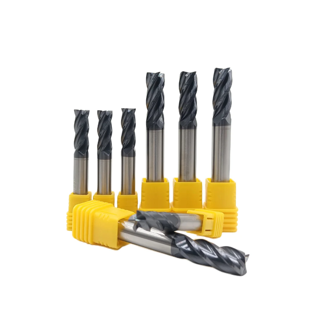 Factory Direct Sale Cnc End Mill Cutting Tool Tungsten Milling Cutter 3mm 4mm 5mm Flat Endmill Mechanical