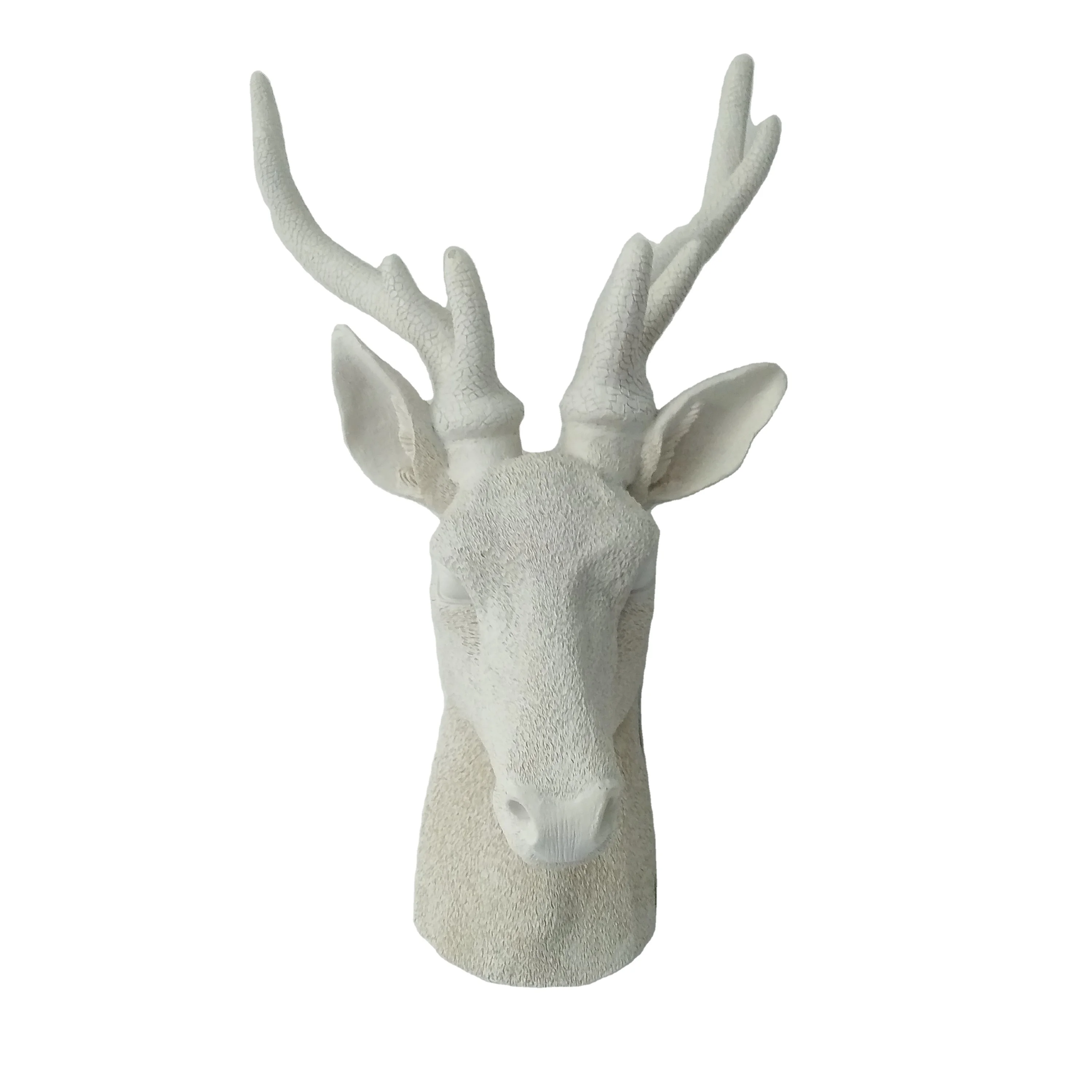 Quality Polyresin Europe style Deer head wall hanging Sculpture Stag Deer Antler Wall Decor Art decoration