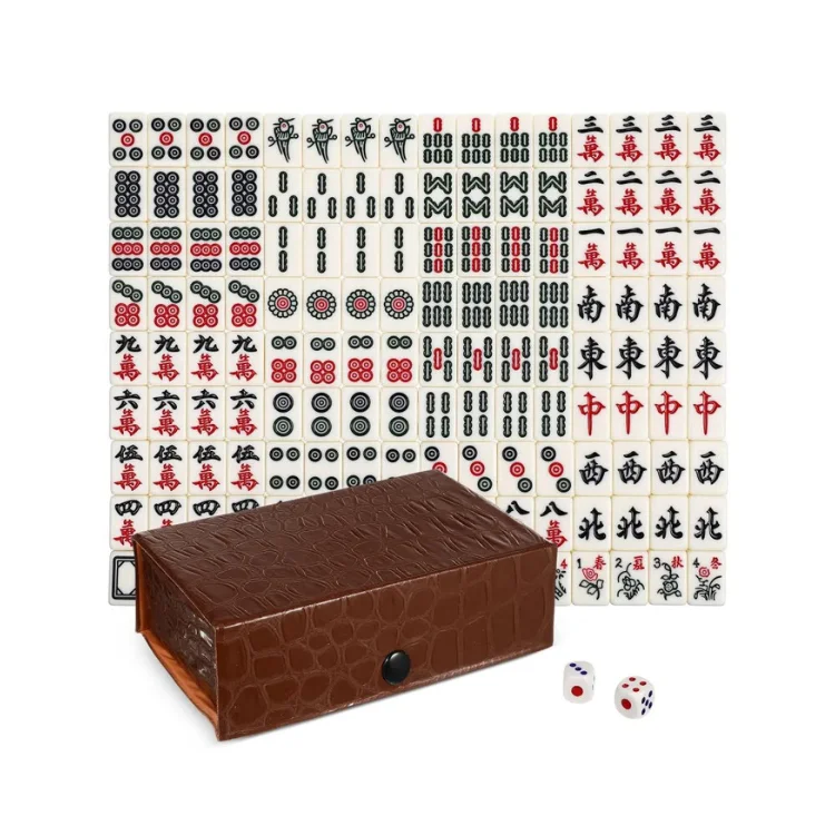 2024 OSM Hot Sale Mahjong Set, Mahjong Game Set, Chinese Mini Portable Mahjong Set