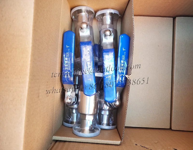 food industry stainless steel SUS316L 38mm  food grade tri clamp ball valve