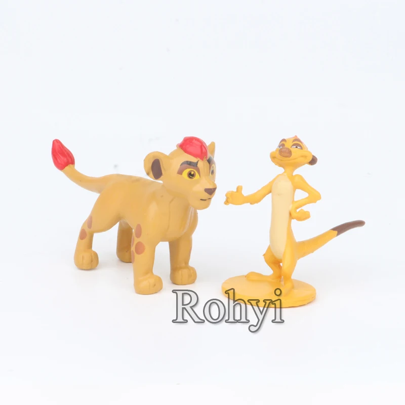 
12pcs/set Cartoon The Lion Guard King Kion Simba PVC Action Figures Bunga Beshte Fuli Ono Figurines Doll Kids Toys for Children 