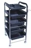 deluxe lockable save things easy for installation 360 degree rotate setting salon trolley