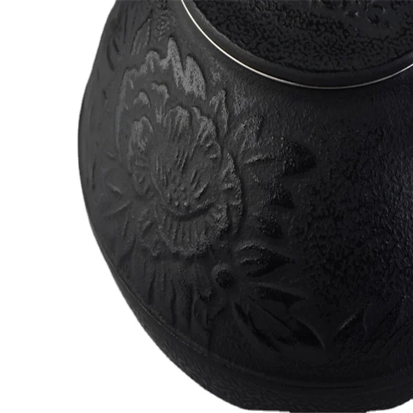 Chinese Handmade enamel cast iron teapots with peony flower