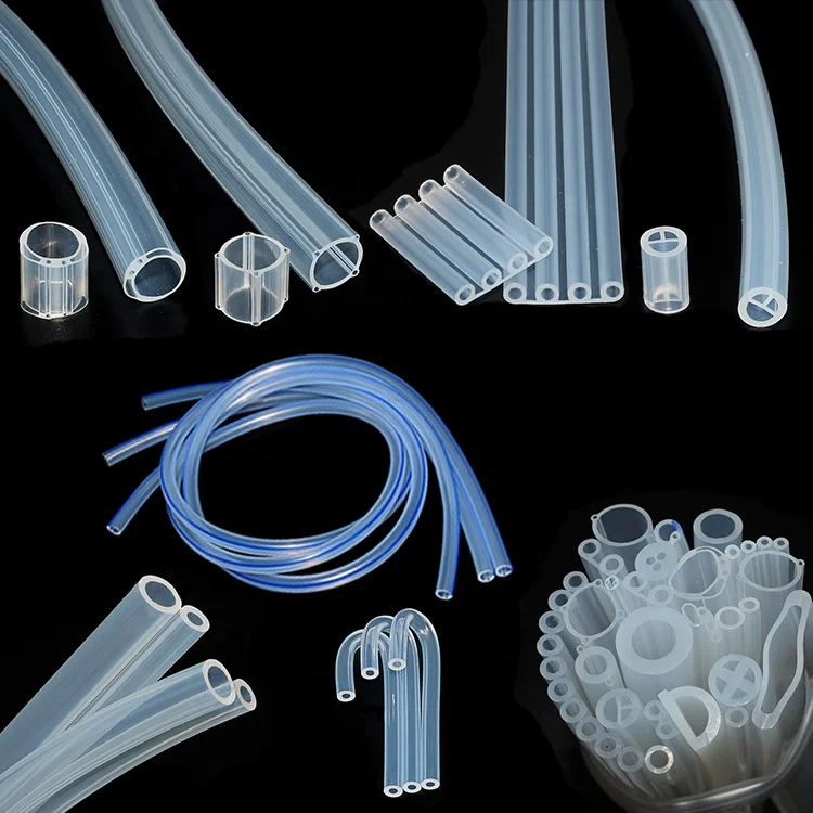 Rectangular tube colored rubber high temperature hose silicone tubing