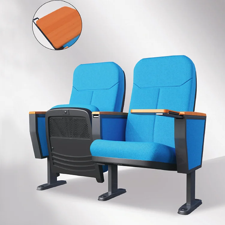 Auditorium chairs Row stadium seat Manufacturers custom with writing board Seating solid wood folding theater Chair conference