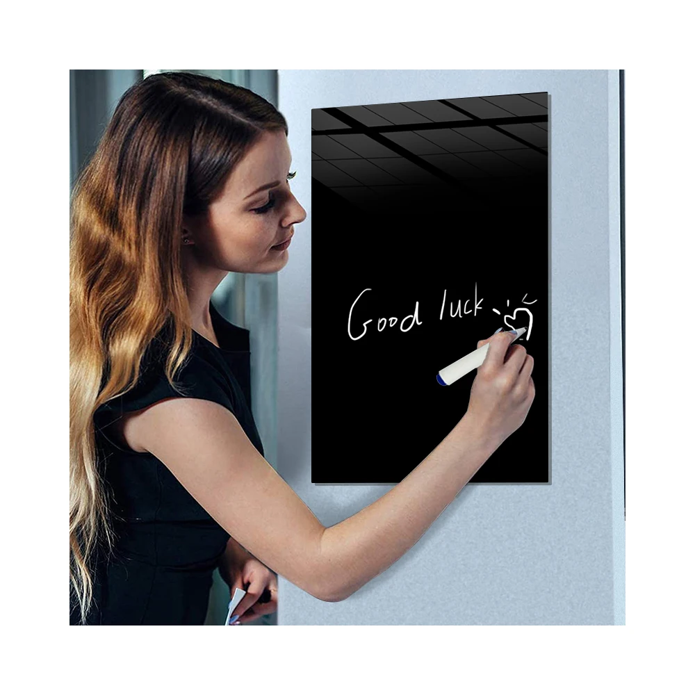 Wholesale Custom Magnetic Cross Hole Glass Board Whiteboard and Writing Dry Erase Whiteboard