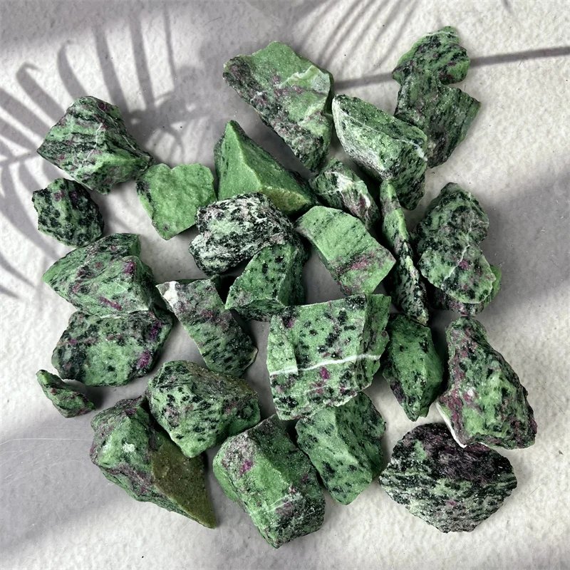 Natural Ruby Zoisite Precious Gemstone Specimen Healing Stone Rough Raw Quartz For Decoration