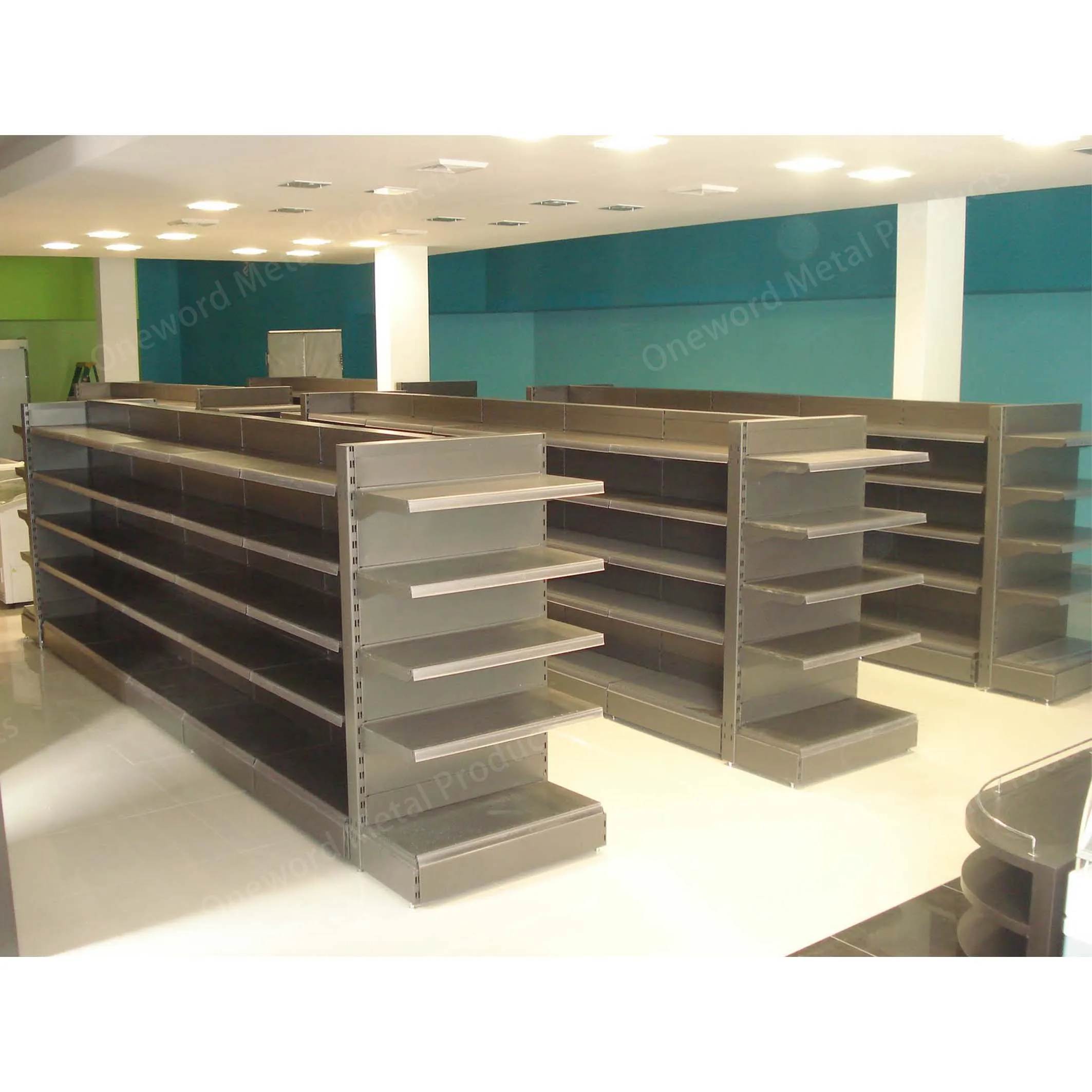 Super Market Gondola Shelf Shelving Retail Shop Grocery Store Double-Sided Supermarket Shelves
