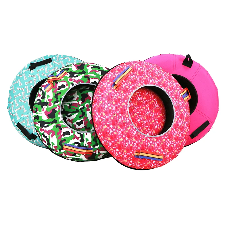 Thicken and cold-resistant pvc tubing snow sledge slide inflatable snow tube sled