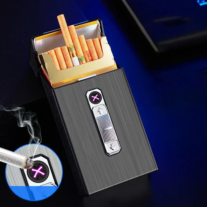 Оптовая продажа портсигар с зажигалкой USB Перезаряжаемый