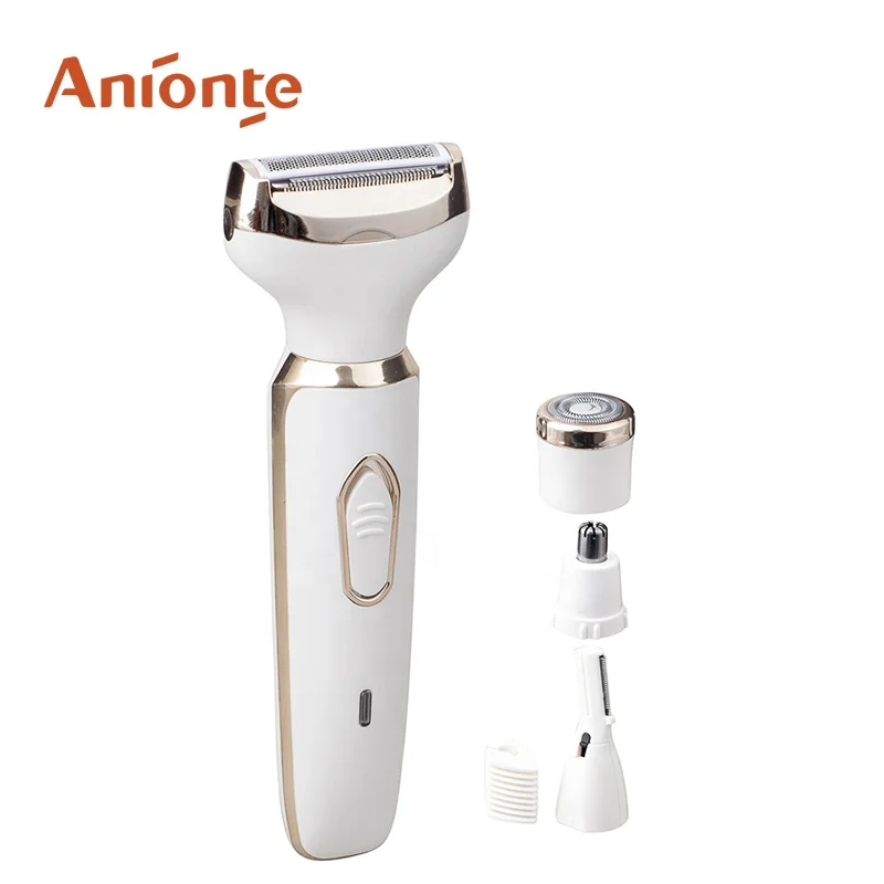 4 в 1 с женской бритвой, триммер для бровей, бритва и триммер для носа