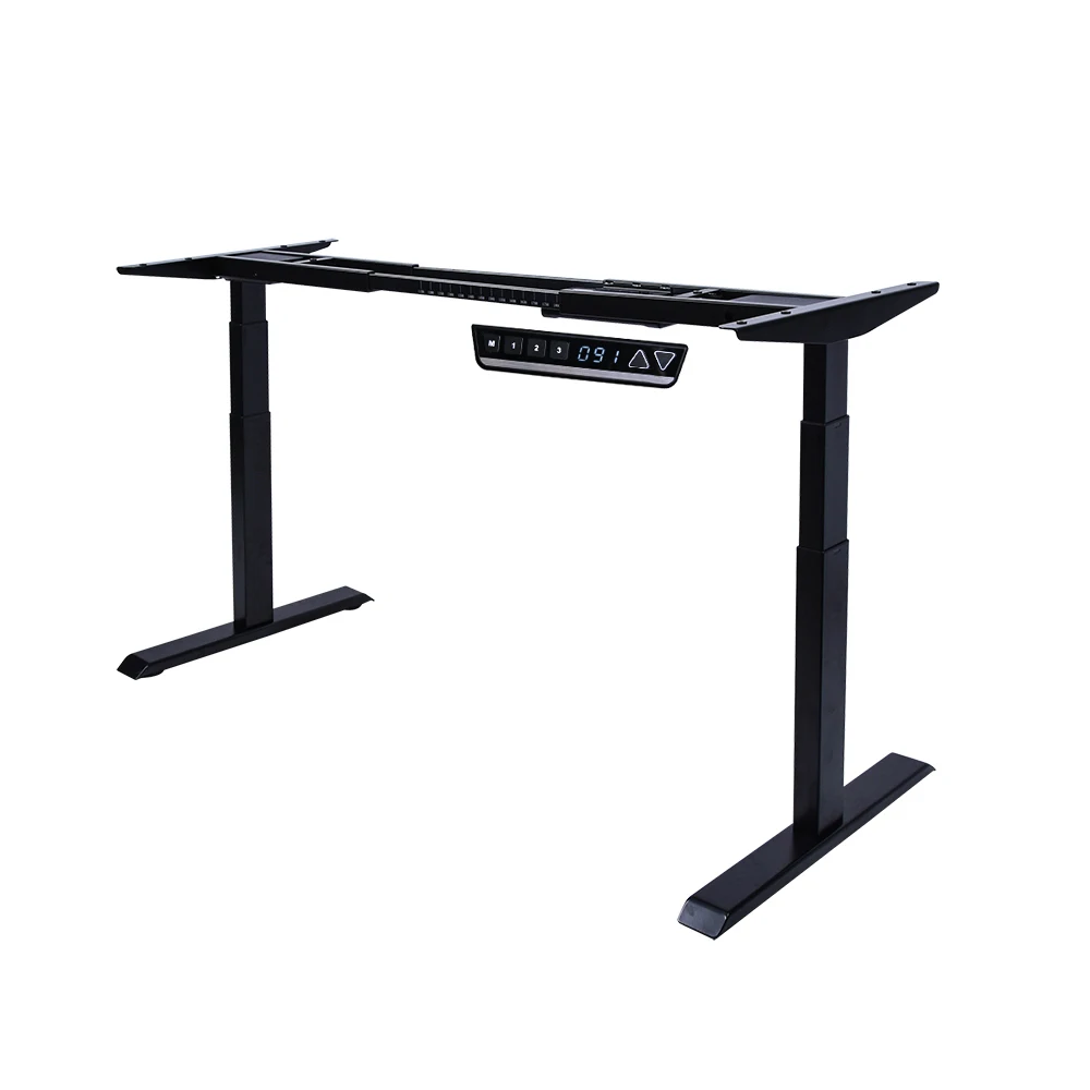 OKIN Factory Sale Height Adjustable Table Legs Dual Motor Adjustable  Office Table Sit Stand Table Frame