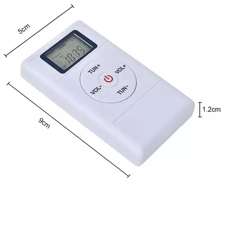 High Quality Retro Mini FM Walkman Radio with Retro LCD Digital Screen and Headphones Pocket Band Radio
