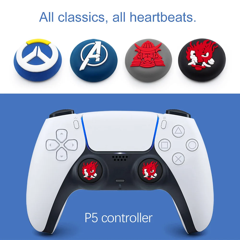  Новейший джойстик силиконовый ThumbStick для PS5 Thumb Stick Grip PS4