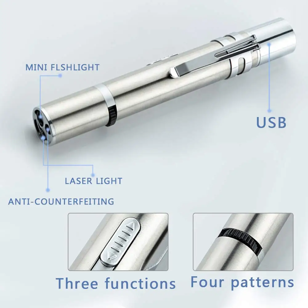  Популярные интерактивные игрушки для кошек палочка с зарядкой от USB 4 в 1 тренировочный инструмент домашних животных лазерная указка узор Горячая кошка перезаряжаемая Функция Pet обучающий