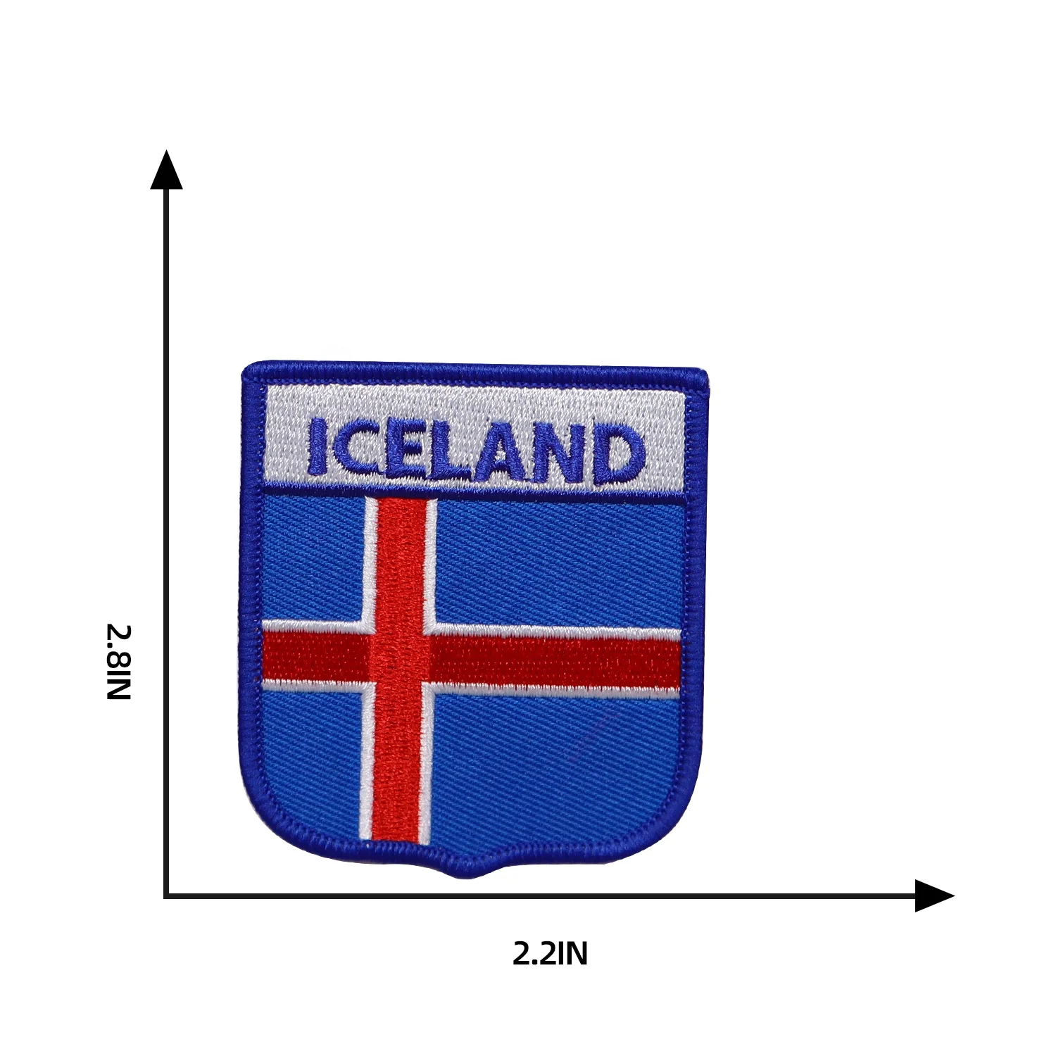 Embroidery Design Ukraine Patches Country Flag Custom Hook And Loop American Flag Patches Iron On