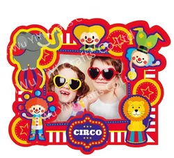 New Circus Theme Party Selfie Photobooth Photo Frame Props for Kids Birthday Party Eco-friendly Party Supplies Tableware