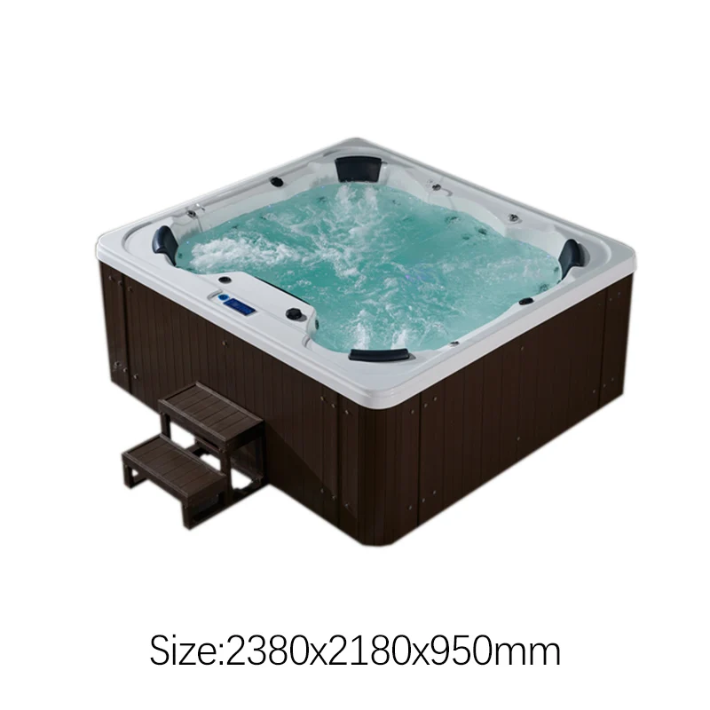 Big Massage bathtub spa outdoor whirlpool 6 person swim Hydromassage Hot Tub with Thermostatic heating bath