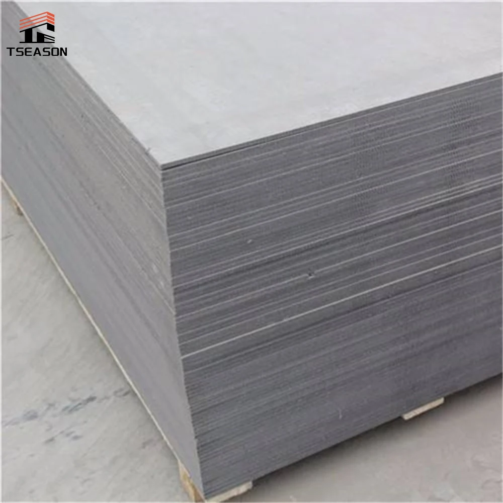 Asbestos Free Light Grey Fiber Cement Panel for Wall Cladding