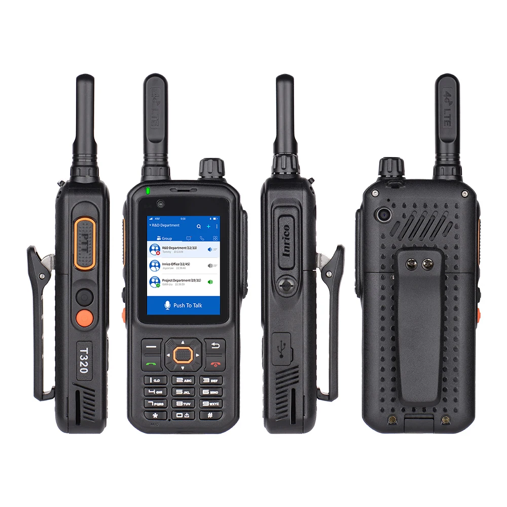 Inrico T320 4G LTE network intercom walkie talkie transceiver push to talk two way radio