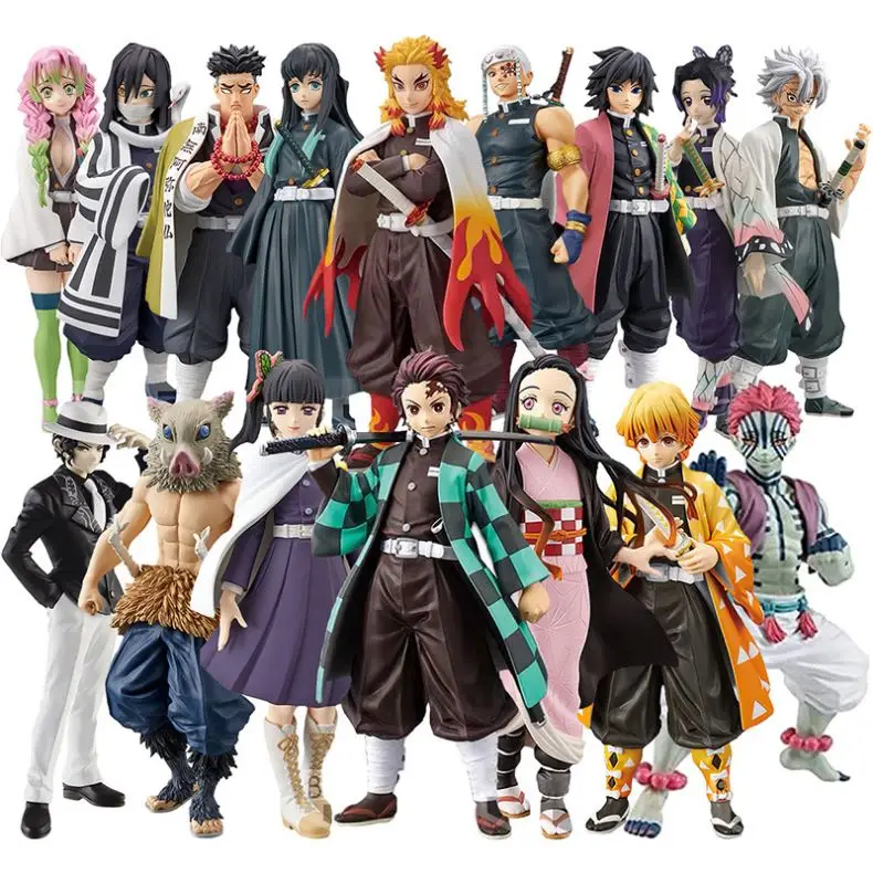 16 styles Demon Slayer anime figure Kimetsu no Yaiba Kamado Tanjirou Nezuko Agatsuma Zenitsu PVC action figure anime toys