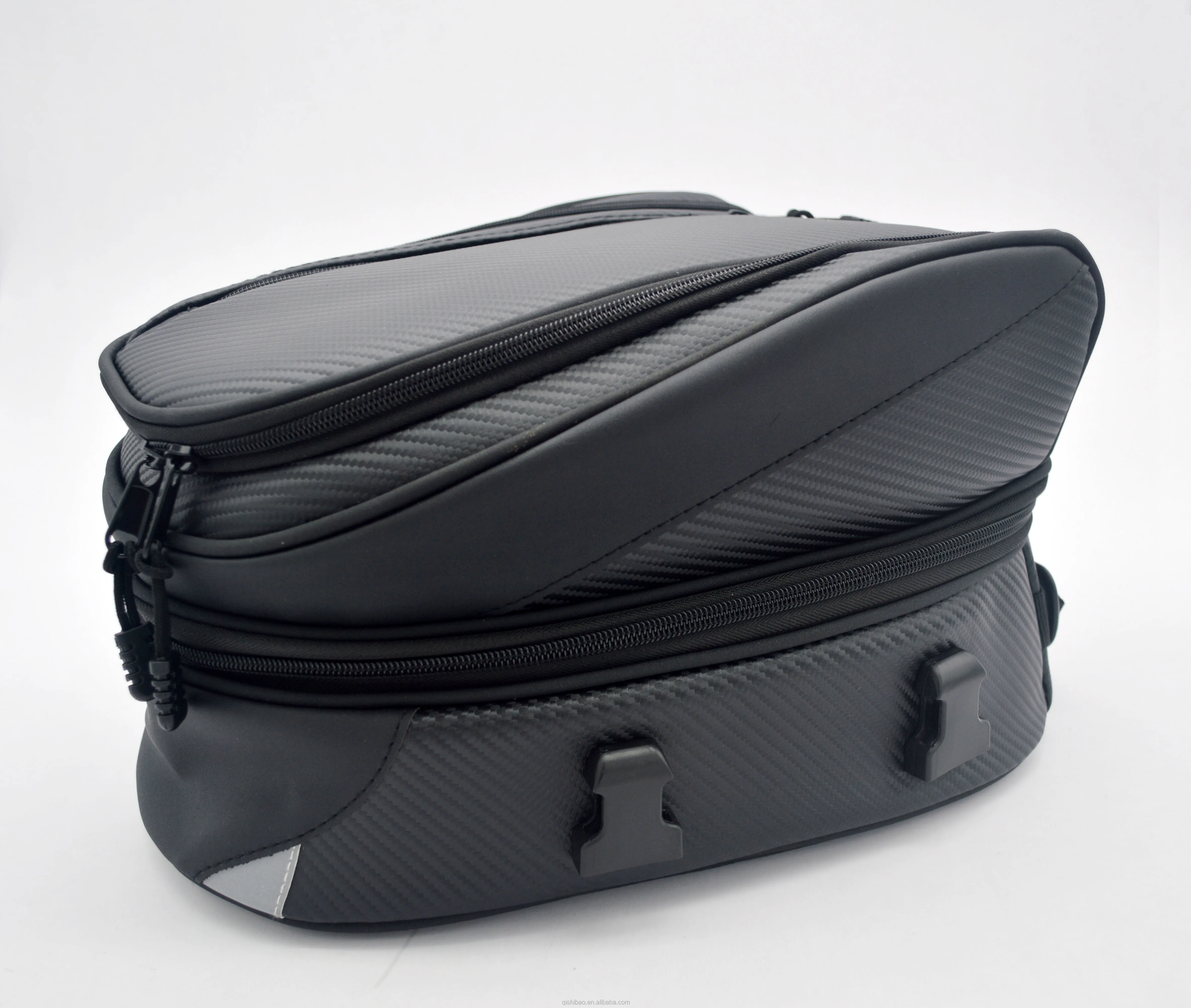 
motorcycle Rear tail Seat Bag Expandable Motorbike waterproof helmet bags Large Capacity Travel Bag 