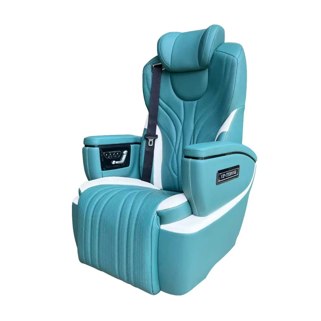 OTW-AEF4.0 Modified aftermarket custom adjustable heating universal massage luxury car seat with leg rest for toyota hiace van