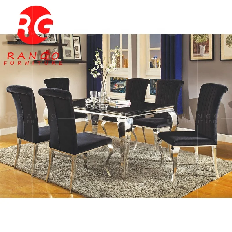 Luxury dining table set merlin table and chairs Dining Table Sets