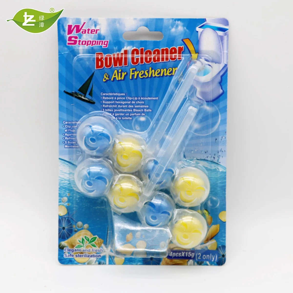 OEM Vendor Flush Toilet Cleaner Bleach Ball deodorizer   Toilet rim Bowl Hanger Cleaner Eco friendly  5 IN 1 Toilet Rim Block