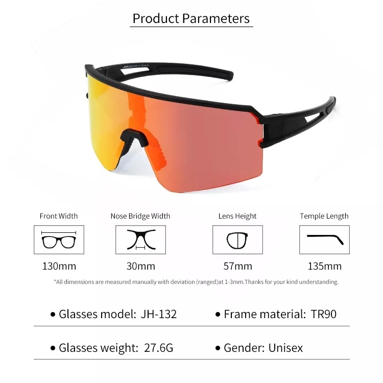 Custom Outdoor Colorful Sunglasses Cycling Glasses Men Women Frame Polarized Lenses Photochromic Sunglasses For Cycling