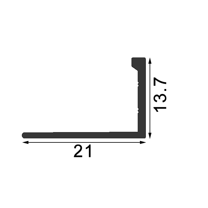 Professional Manufacturer Customized Aluminum Corner Tile Trim Extrusion Available in A Wide Range of Premium Finishes