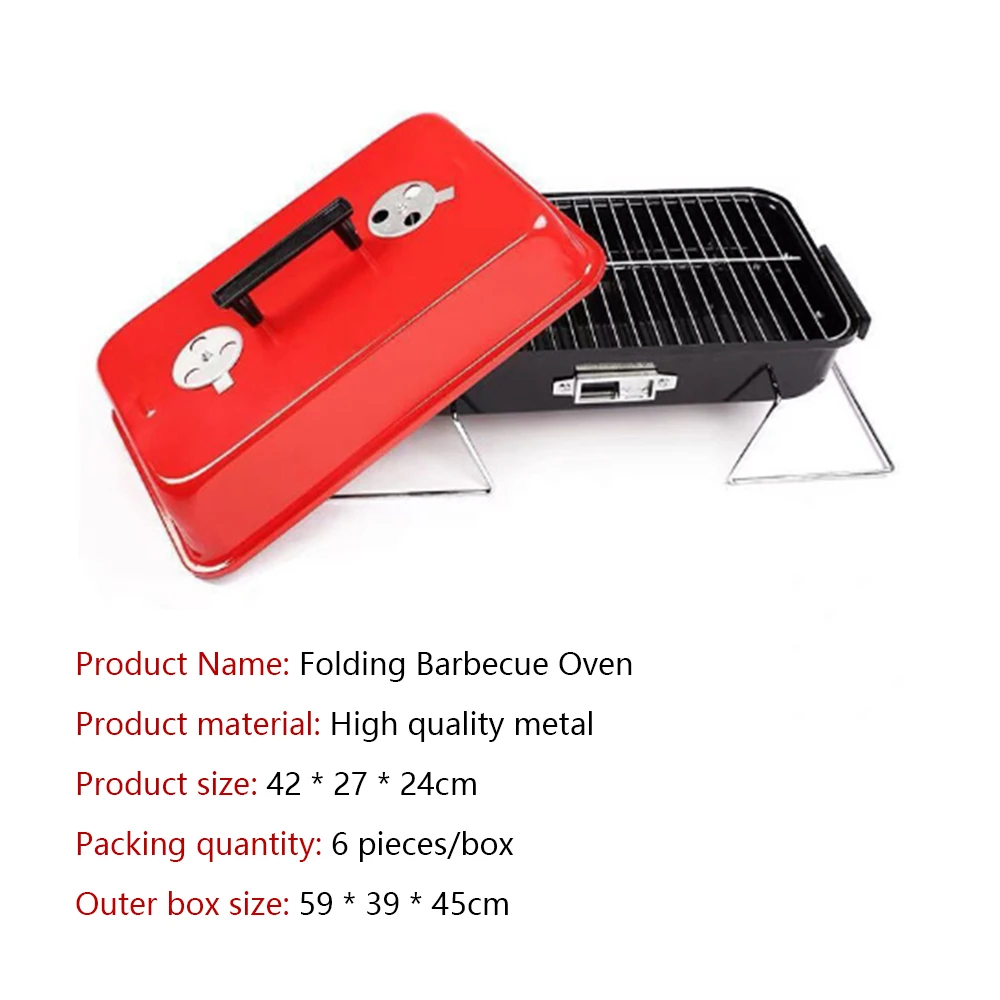 DYSC wholesale Hot selling Folding Tabletop Portable Barbecue grills bbq with Lid