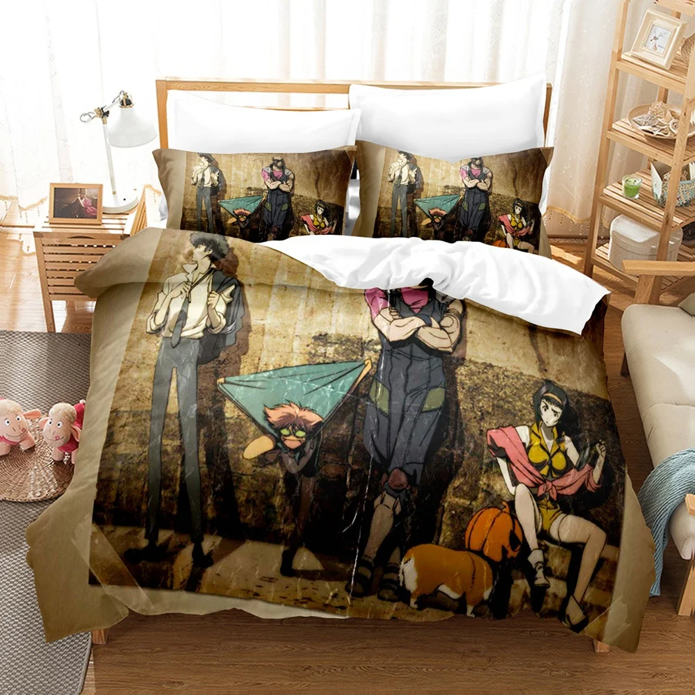Custom Factory Price Fashion Design 3d Printed Cartoon Duvet Cover Set Kids Bedding Sets
